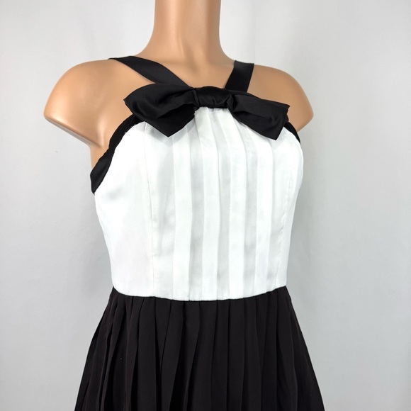 Prabal Gurung X Target Brown Tie Pintuck Pleated Mini Dress Size 6 Formal Event - Picture 3 of 14